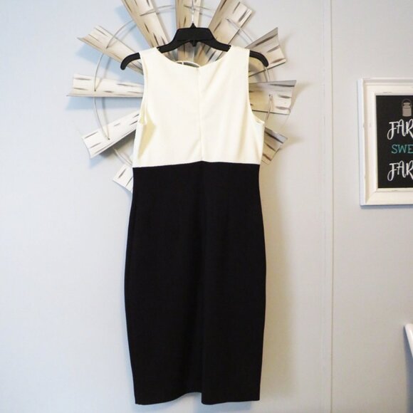 Beautiful 2 Pcs Danny & Nicoles Dress Black & Cream Dress w/ Lace Size 6‎ - Picture 14 of 16